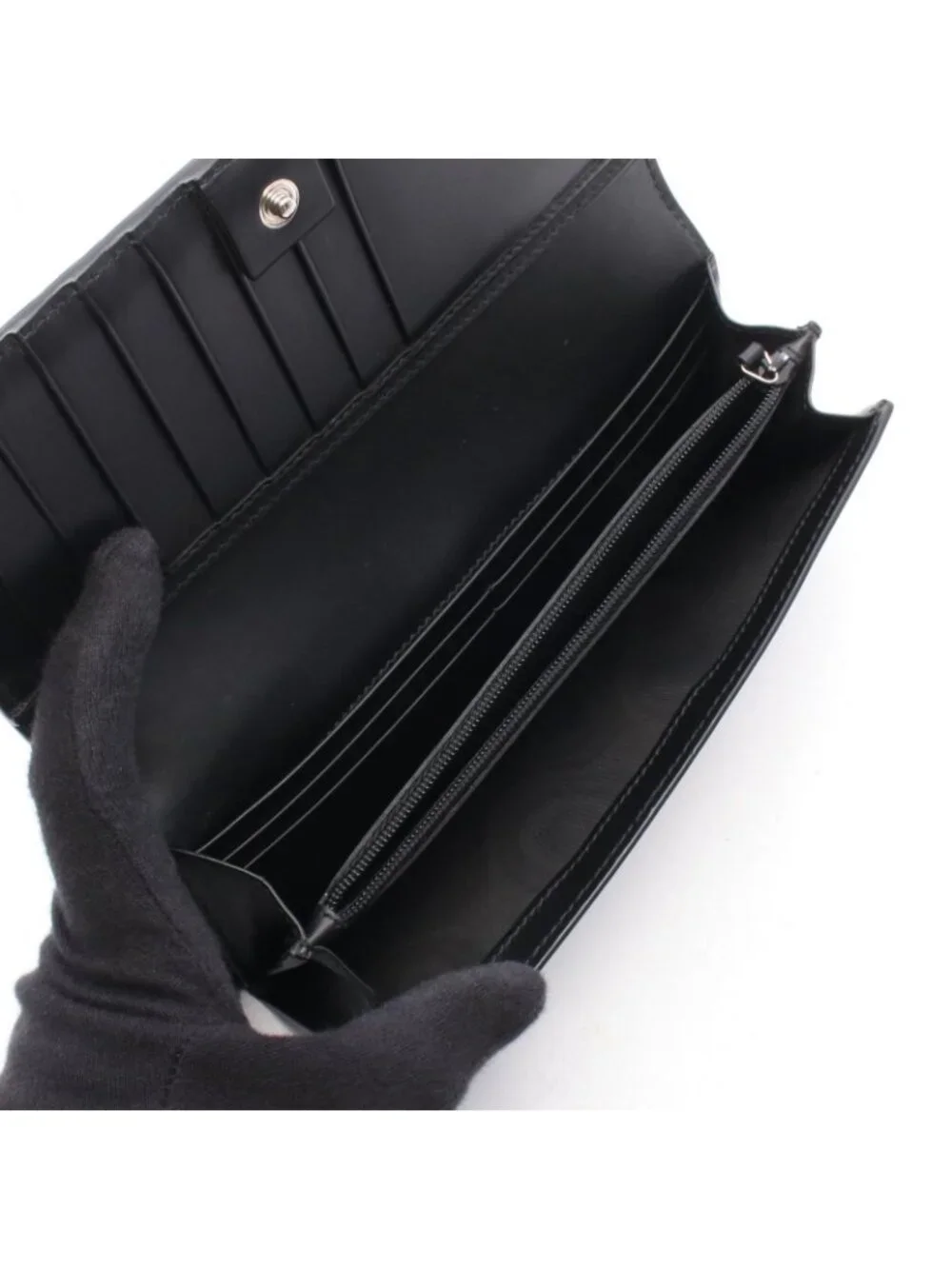 Gucci Bifold Wallet Dorian Guccissima Black Leather
